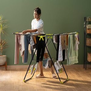 bonkaso premium steel foldable cloth dryer stand